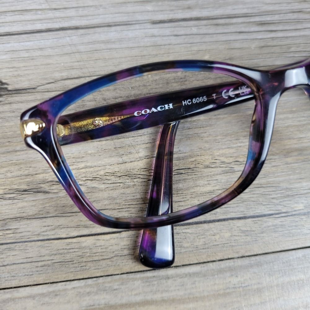 Coach Eyeglasses Frames HC 6065 L948 5288 Confetti Purple Womens 51-17-135 - Picture 11 of 13